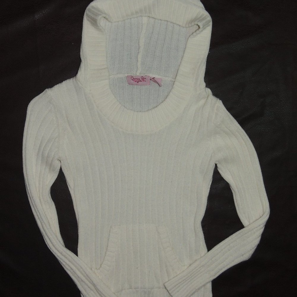 Cherry Stix Girls Hooded Beanie Front Pocket Sweater